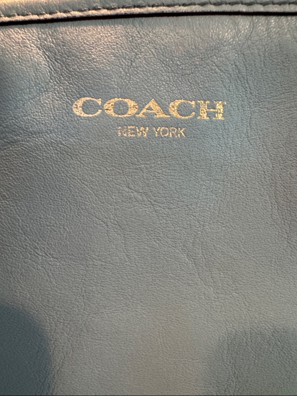 Coach Legacy Light Blue Leather Shoulder Bag with Tassel - Picture 3 of 13